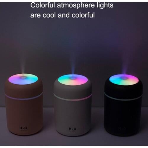 300ml Mini Air Humidifier Gift Aromatherapy Humidifiers Anion Mist Maker USB For Home Decor With Romantic Light Aroma Diffuser
