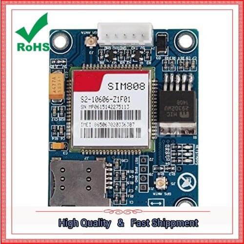 SIM808 module instead of SIM908 GSM GPRS GPS positioning SMS data transmission board