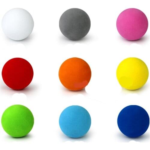 30pcs 42mm EVA Foam Golf Soft Sponge Monochrome Balls for Outdoor Golf Practice Balls for Golf/Tennis Training Solid 9 Colors