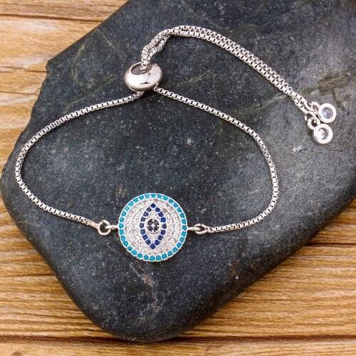 New Classic Gold/Rose Gold/Silver Color Copper Chain Adjustable Bracelet CZ Crystal Rhinestone Jewelry For Women Engagement