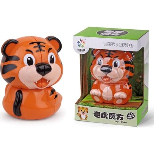 Original High Quality YuXin Tiger 2x2x2 Magic Cube ZhiSheng 2x2 Animal Wisdom Speed Puzzle Christmas Gift Ideas Kids Toys