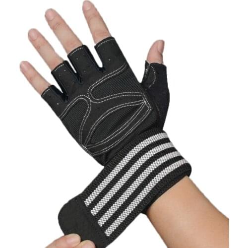 Weight Lifting Gym Workout Gloves with Wrist Wrap Support Breathable and Non-Slip and Full Palm Protection for Men and Women