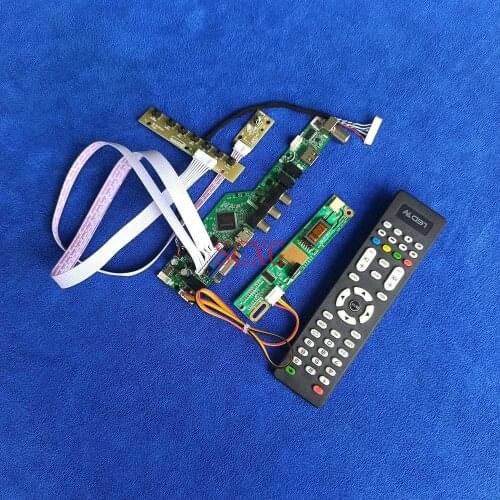 20-Pin LVDS 1CCFL Analog signal LCD screen driver board Fit LTN121AP02/LTN121AT02/LTN121W1 KitHDMI-compatible USB VGA 1280*800