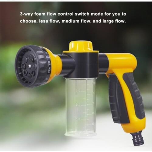 Portable Auto Foam Lance Water Gun High Pressure 3 Grade Nozzle Jet Car Washer Sprayer Cleaning Tool Automobiles Wash Tools