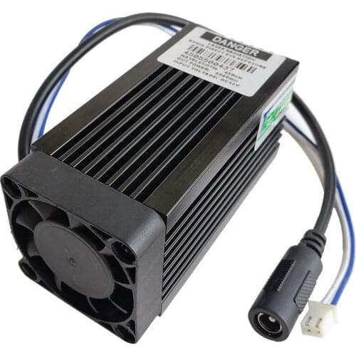 Adjustable Focus High Power 5500mW 450nm Blue Diode Laser Module With TTL DC 12V / 24V