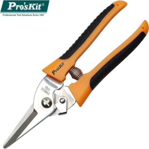 Proskit 8PK-SR007 Stainless Steel Garden Shears Pruning Shears Scissors Flower Fruit Tree Pruner Trimmer For Leather Carpets
