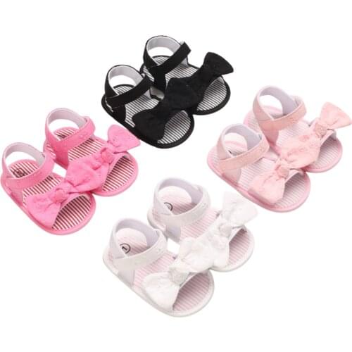 Breathable Summer Baby Girls Sandals Toddlers Simple Style Solid Color Soft Sole Shoes Outdoor Indoor Prewalker