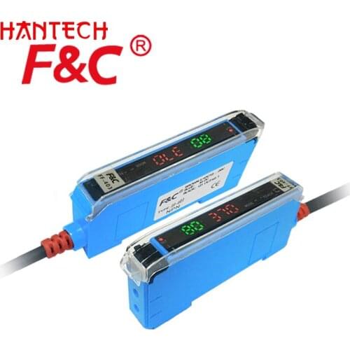 Long Range Reflective Digital Fiber Optic Sensor Manufacturer PNP With CE