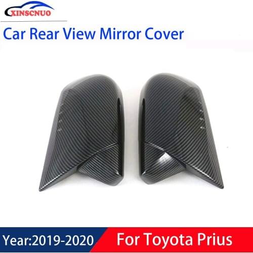 XINSCNUO 1 Pair Car Rear View Mirror Cover For Toyota Prius 2019 2020 Mirror Covers Caps Replacement