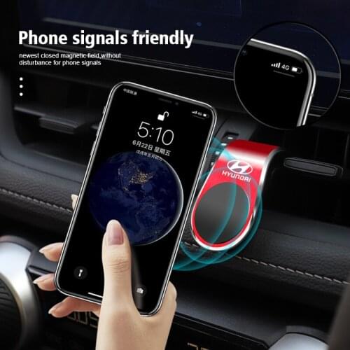 1Pcs Universal Magnetic Car Phone Holder For Hyundai I10 I20 I30 I40 IX20 IX35 Kona Getz Veloster Tucson Elantra Azera Solaris