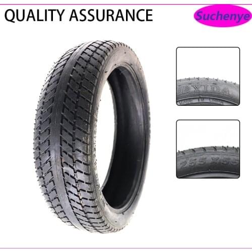 10 Inch 255x55 Inner and Outer Tyre 255x55 Pneumatic Tire for Childrens Tricycle Baby Carriage Accessories