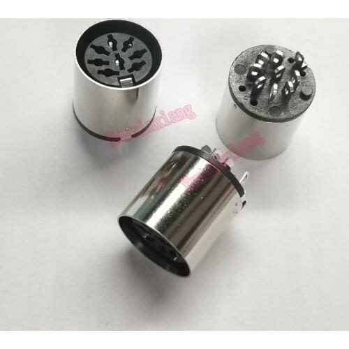 20PCS/Lot DIN8/DIN Female Jack/Plug Connector 8P 8Pin