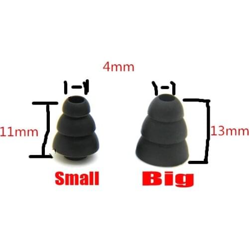 6pcs/Lot Three Layer Silicone In-Ear Earphone Covers Cap Replacement Earbud Tips eartips Earplug Ear pads for earphone