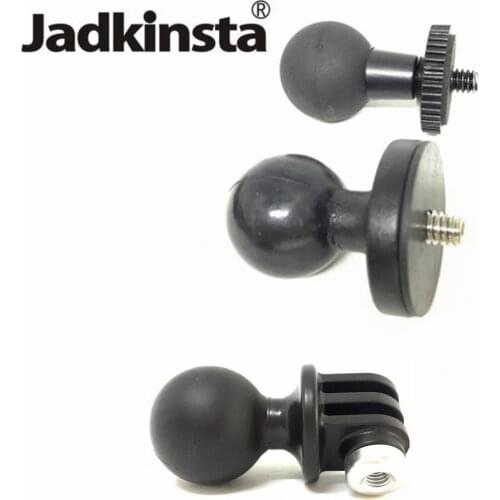 Jadkinsta Tripod Mount Adapter 1 Inch Ball Mount to 1/4 Screw Adapter for Gopro Action Camera GPS Ball Mount Holder