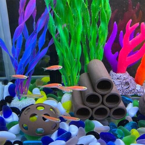 Aquarium Accessories Fish Tank Fish Eggs Decorations Cave Aquarium Shelter Ceramic Shrimp Spawn Live Hide Breeding Holes
