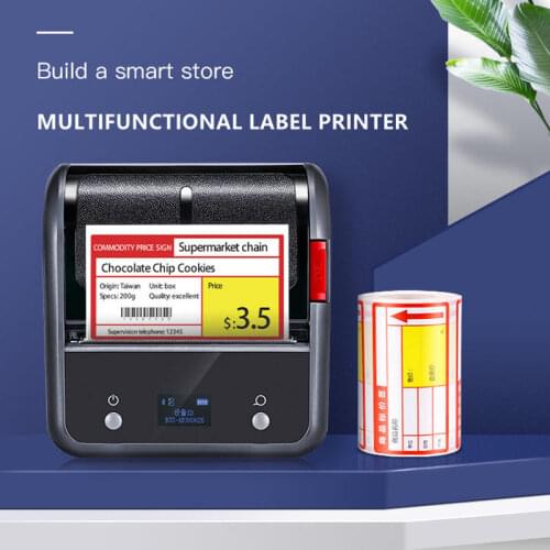 B3s thermal label printer clothing jewelry product price barcode sticker mobile phone Bluetooth smart portable mini printer