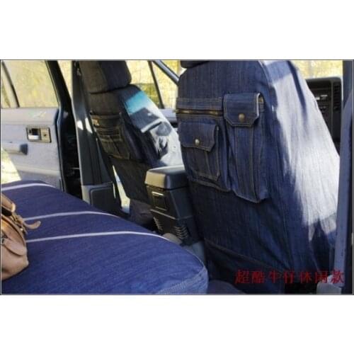 Durable Cool denim car seat covers special for Skoda Octavia Fabia Superb Yeti Rapid VOLVO V60 car seat cover customize models