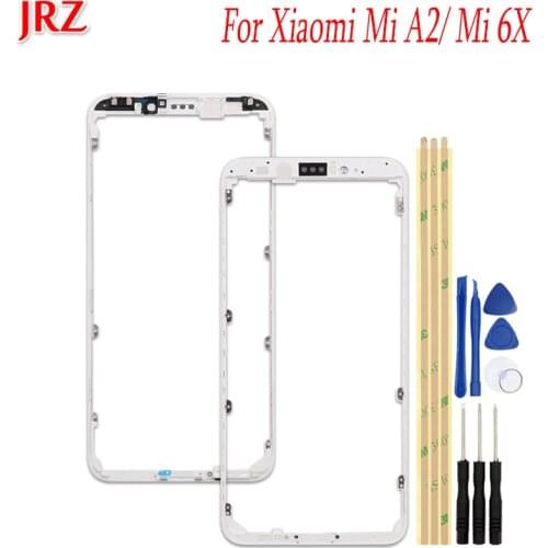 For Xiaomi Mi A2 Middle Frame Bezel Middle Plate Cover Housing Bezel Faceplate Bezel for Xiaomi Mi 6X +tools