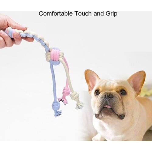 Cotton Dog Toys Puppy Cotton Chew Knot Toy pet supplies Dog Cat Durable Braided Bone Rope Toy Tooth Cleaning Care Pets products