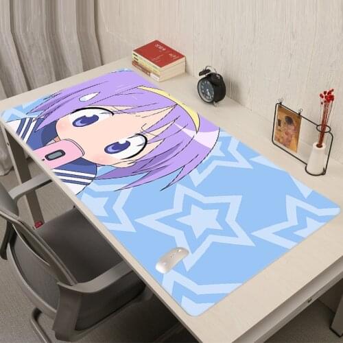 Lucky Star Mouse Pad Gamer Accessories Gaming Mouse Mat Computer Table Mousepad Anime Pc Gamer Complete Rug Varmilo Mausepad