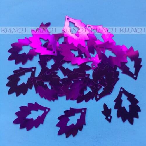 HOT ! 700pcs 24*16mm Wholesale Hollow Leaves Loose Sequin Paillette Crafts Sewing ,Women Kids Diy Garment Accessories Mistyrose