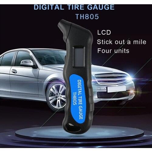 TG105 Digitale Auto Band Luchtdrukmeter Meter Lcd Display Manometer Barometers Air Gauge Tester Tire Pressure Gauge