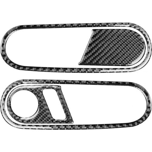 4Pcs Panel Trim Cover Easy Installation Self-adhesive Fiber Car Door Handle Frame Panel Sticker for Volkswagen Beetle Right Driv