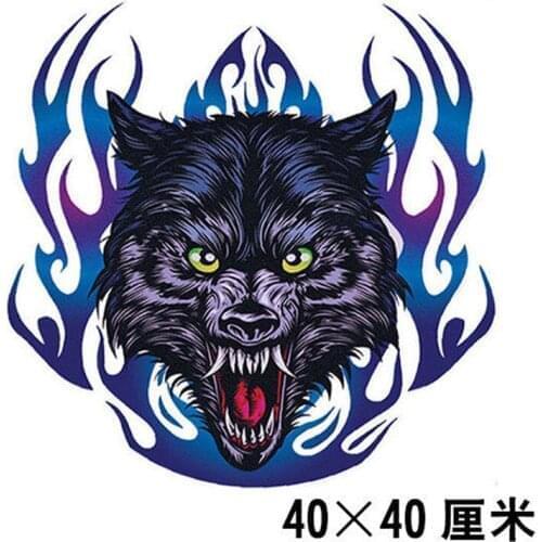 Automotive vinyl stickers auto parts super sales,reflective wolf head, car window decoration for BMW E46 E39 E38 E90 E60 E36 F30