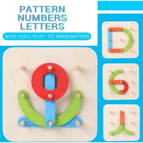 Novelty Blocks, Creative And Ever-changing Sets Of Columns, Alphanumeric Shapes, Matching Childrens Wooden Educational Toys