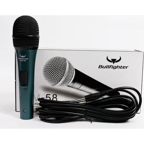 Bullfighter SM-58 Handheld Dynamic Microphone Professional Studio for Singing