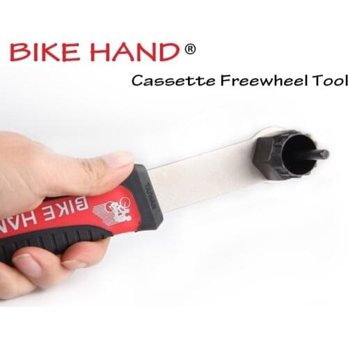 BIKE HAND Bicycle Tools Cassette Freewheel Removal Install Wrench Tool MTB Road Bicycle Flywheel Spanner for shi-mano