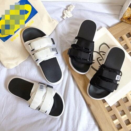 Summer Ladies Mens Sandals Fashion Slippers Unisex Open-toed Retro Non-slip Breathable Casual Thick-soled Sandals Beach Shoes