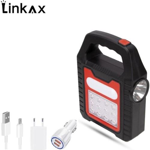 Solar LED Portable Lighting Outdoor Camping Light Solar Power LED Flood Light Work Light Emergency Lighting