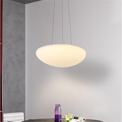 Postmodern Restaurant LED Chandelier Bedroom Living Room Kitchen Home PE Polymer Lampshade Unique Design Pendant Light