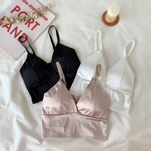 Vest Crop Top Seamless Bralette Tees 2020 Fashion Womens Summer Camis Tanks Tops Comfortable Bandeau Bra