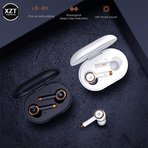 TWS Bluetooth 5.0 Earphone Wireless Headphones Stereo Mini Earbuds With Mic Charging Box Sport Game Headset for Siri