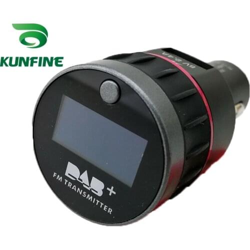 Universal Car styling 12V-24V Car DAB+ Tuner Car Radio FM Transmitter 2.4A USB Charger OLED Display Plug and Play