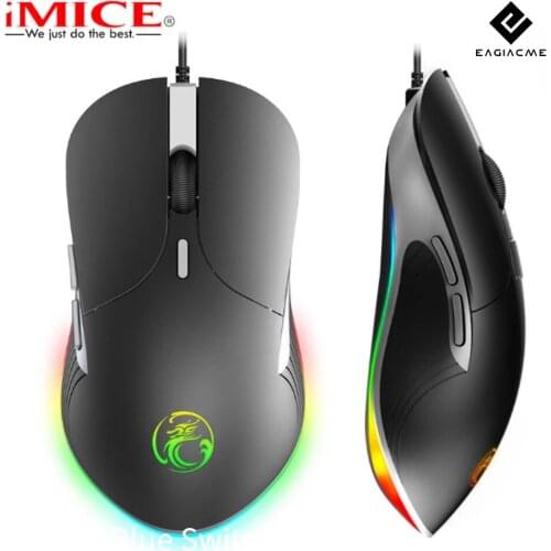 X6 6Keys Gaming Mouse Dazzle Color RGB Breathing Lamp Esports Gaming Mouse Cable Mouse