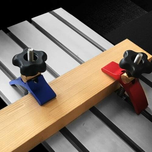 19/20# T Slot Clamping Blocks CNC Wood Laser Engraver T-track Pressure Plate Woodworking Router Table Fixed Plate