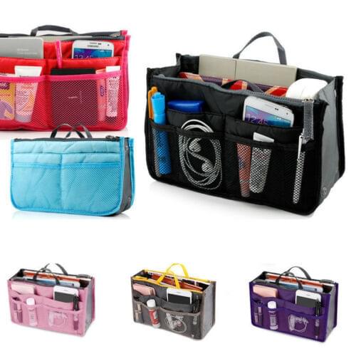 Women Lady Travel Insert Handbag Organiser Purse Large Liner Organizer Tidy Bag Storage Bags