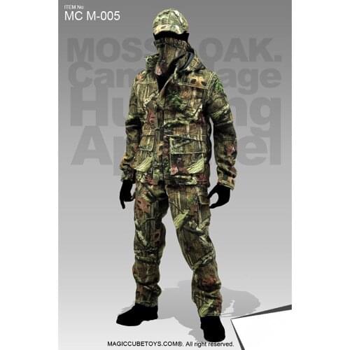 Mc Toys Mcm-005 1/6 Scale Soldier Jacket Pants Hat T-shirt Hunting Camouflage Suit 12'' Action Figure Clothing Model Accessories