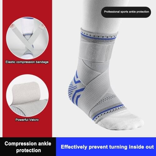 1pc Sports Ankle Brace Anti Skid Sports Compression Ankle Strap Elastic Foot Protective Pad Gym Fitness Accessories Free Ship