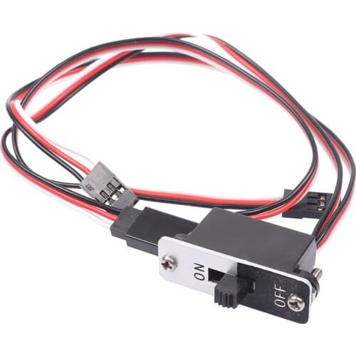 1Pc RC Switch On- Off With Spare Male Plug Heavy Duty W/FUTABA Connector High Quality