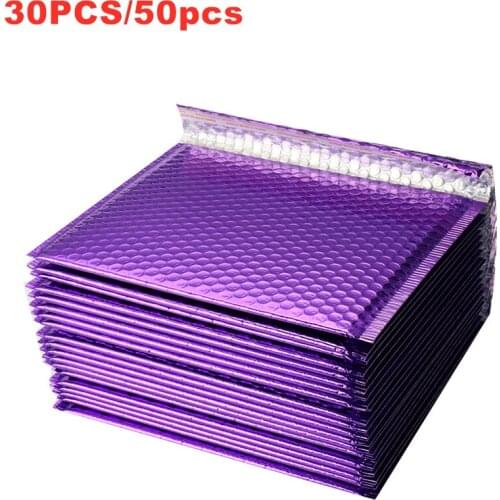 10/30/50Pcs Foam Envelope Self Seal Mailers Padded Shipping Envelopes With Bubble Mailing Bag Shipping Packages Puper and Black