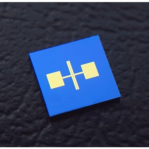10 um microcapacitance interdigital gold electrode MEMS optical gas biosensor photoelectric detection single electrode