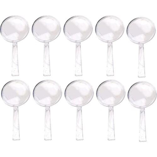 24Pcs Handheld Magnifier Mini Magnifier Magnifying Glass Simple Magnifying Len for School Students Kids