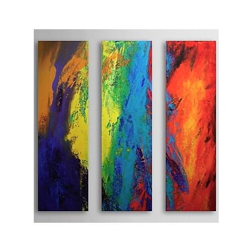 3 Panel Hand painted Modern Abstract Home Decor Colorful Canvas Painting Artwork Cuadros Pictures Oil Paintings for Living Room
