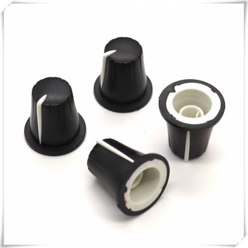 5 Pieces Plastic Half Shaft Knob Diameter 20mm Height 20mm Potentiometer Encoder 270 Degrees Knob D-Shaped Inner Hole 6mm