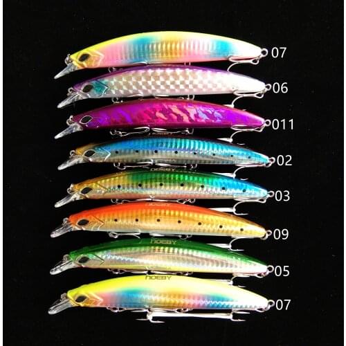 Noeby 8pcs 13cm 23g Floating Minnow Fishing Lure Set Jerkbait 9498 Fishing Wobblers Swimbait Sea Bass Lure Crankbait