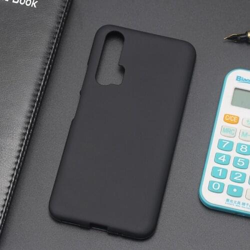 AMMYKI hOT Businesssoft PU soft silicone Fine texture New Trend phone cover 6.26'For Huawei Honor 20 Pro case